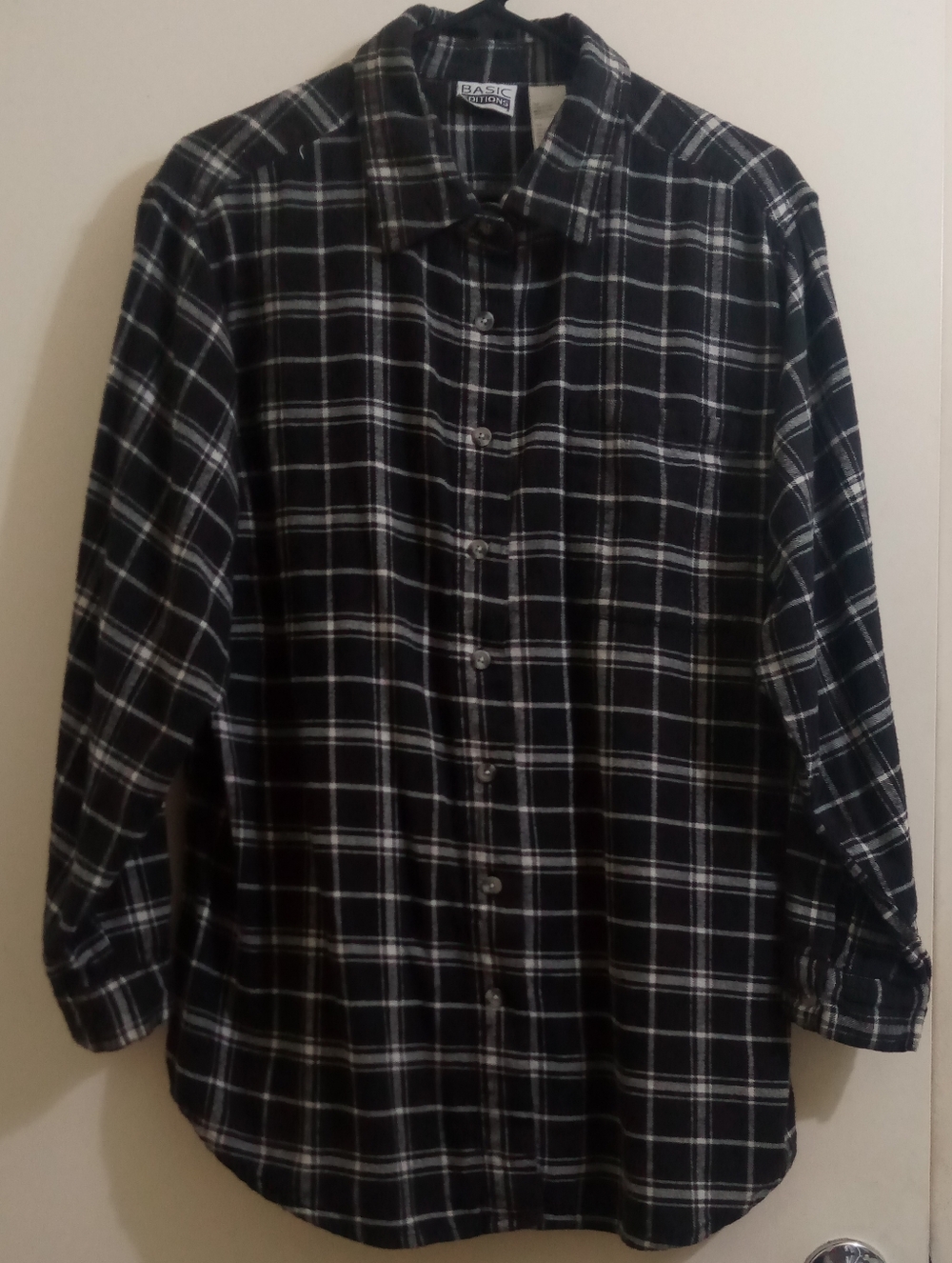 VTG Y2K Women's Basic Editions Plaid Flannel Shirt